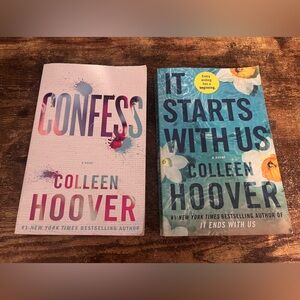 Two Colleen Hoover books. Gently used. Like new.
